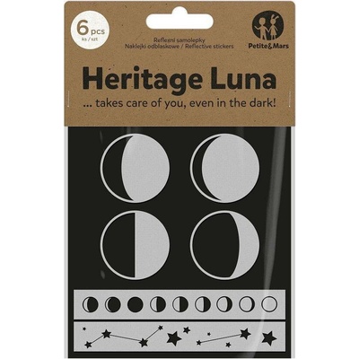 PETITE&MARS Reflexné samolepky Heritage Luna