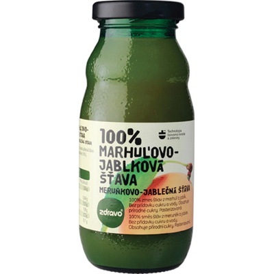 Zdravo 100% meruňkovo jablková šťáva 200 ml