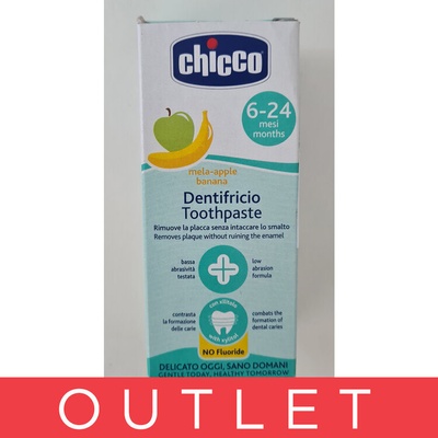Chicco bez fluoru s príchuťou banán jablko od 6m+ 50 ml