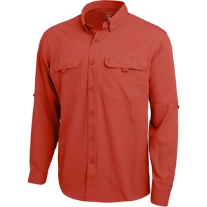 PELAGIC Риза с дълъг ръкав Pelagic Keys LS Guide Fishing Shirt Brick