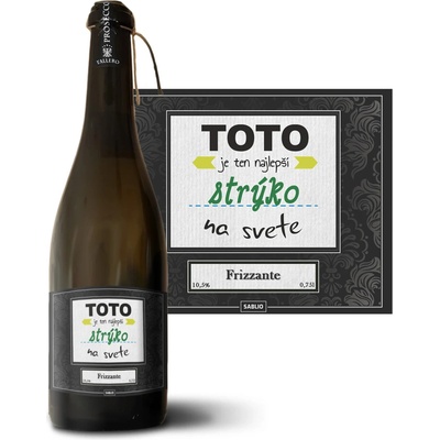 Sablio Toto je ten najlepší strýko na svete Prosecco biele suché šumivé víno 10,5 % 0,75 l (holá fľaša)