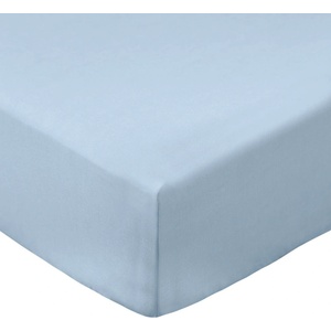Bianca Син еластичен чаршаф от памук перкал 185x200 cm Cotton Percale - Bianca (BD/52521/R/SKFDX/BL)