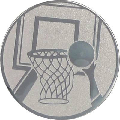 EMBLÉM STŘÍBRNÝ BASKETBAL