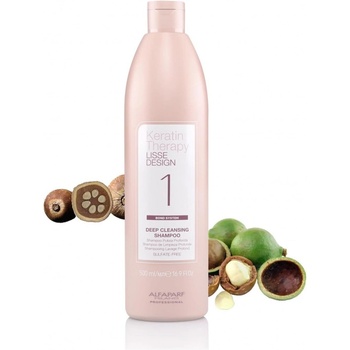 ALFAPARF Milano Keratin Therapy Lisse Design Deep Cleansing Shampoo 1 Bond System Шампоани 500ml