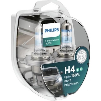 Philips X-tremeVision PRO150 +150% H4 12V 60/55W 12342XVPS2 Кутия (2769)