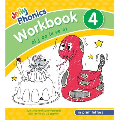 Jolly Phonics Workbook 4: In Print Letters - American English Edition - Lloyd Sue