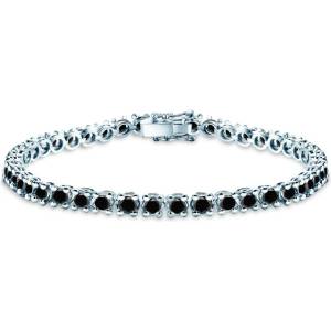 SAVICKI Тенис гривна Luminy 4, 5 мм: бяло злато, черни диаманти - savicki - 14 299,07 лв