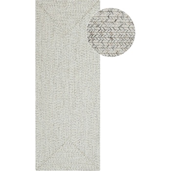 Hanse Home Бял/бежов килим за открито 200x80 cm - NORTHRUGS (105553-80x200)