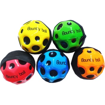 Муун бол Moon ball, Супер подскачаща топка с ластик 5 цвята