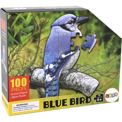 LEAN Toys 100 kusů Modrý pták Téma Zvířata