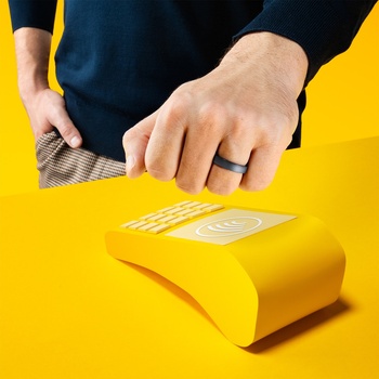 Platobný prsteň Niceboy ONE Onyx Black veľkosť 13 ONE-OB-13