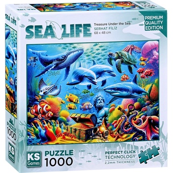KS Games Пъзел KS Games от 1000 части - Морско съкровище (20825)