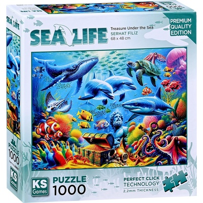 KS Games Пъзел KS Games от 1000 части - Морско съкровище (20825)