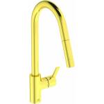 Ideal Standard Кухненски смесител с издърпващ се душ Ideal Standard Gusto 233 матово злато 2 вида струя (BD416A2)