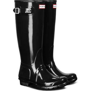 Hunter Boots Дамски гумени ботуши Hunter Boots Women's Original Tall Gloss Wellington boots - Black - размер 40, 5 (EU) (131-0094-0111)