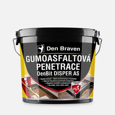 DEN BRAVEN Gumoasfaltová penetrácia DenBit DISPER AS 5 kg