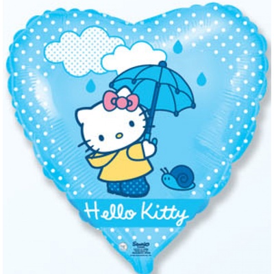 Balón Héliový Balón Hello Kitty dáždnik