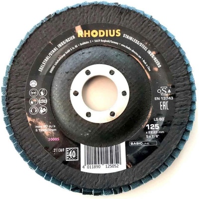 Rhodius Lamelový brusný kotouč LS80 125 X 22,23 P40 BASICline 211369