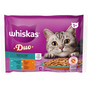 Whiskas Duo Surf & Turf в желе 4 x 85 г