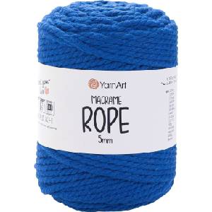 YARNART Macrame Rope 5 mm 85 m 772 Royal Blue юта (Macrame Rope 5 mm 772)