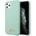 GUESS Hard Silicone Case - силиконов (TPU) калъф за iPhone 11 Pro (светлозелен)