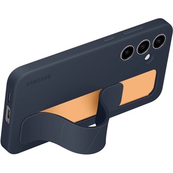 Samsung Оригинален гръб Samsung Standing Grip Cover за Galaxy S24 FE -Син/Черен, EF-GS721CNE (8806095765563)