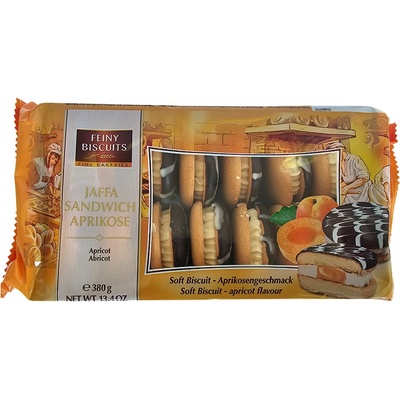 Feiny Biscuits Piškóty polomáčané s marhuľovou náplňou 380 g