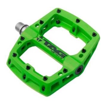 TAG Metals Педали за велосипед TAG Metals T3 NYLON Green