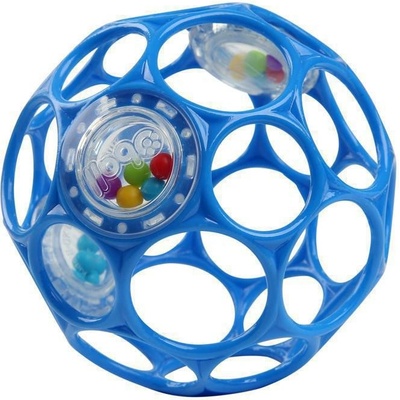 Bright Starts Míček OBALL RATTLE s chrastítkem 10 cm Blue