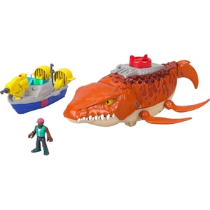 Mattel Игрален комплект Fisher Price Imaginext - Mosasurus, със звукови ефекти (JFR23) - ozone