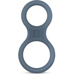 Boners Boners Silicone Cock Ring and Ball Stretcher Grey