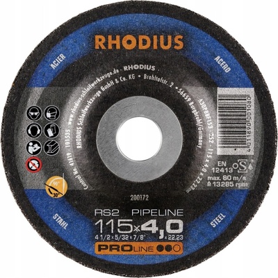Rhodius Brúsny kotúč 115 x 4,0 x 22,23 mm 200172