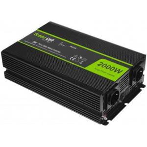 Green Cell Инвертор green cell 24v/2000w чиста синусоида (gc-invert-24v-2000w-inv20) - sigmatronic