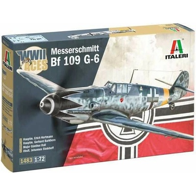 ITALERI Model Kit letadlo 1483 Bf 109 G 2/G 6 Aces 1:72 CF_33 1483
