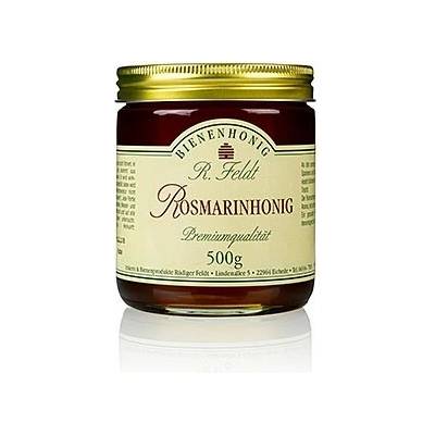 Rüdiger Feldt Imkerei + Bienenprodukte Rozmarýnový med tekutý jemné květinové aroma není sladký 500 g