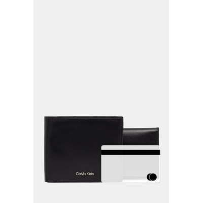 Calvin Klein комплект портфейл и калъф за карти мъжки от кожа (LV04D1164G)