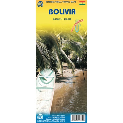 Bolívie (Bolivia) 1:1,25m mapa ITM