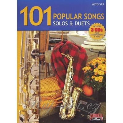 101 POPULAR SONGS SOLOS & DUETS + 3x CD pre altový saxofón