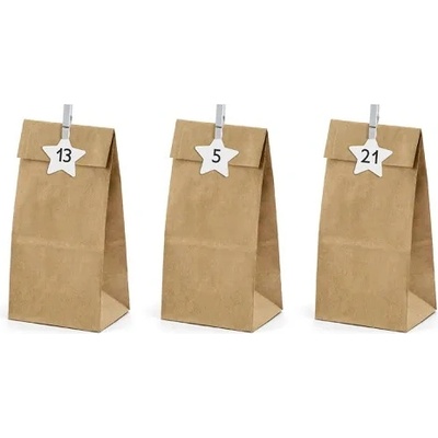 PartyDeco Хартиени торбички - Адвентен календар