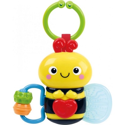 Teddies závěs hrající pilná včelka Ben plast na baterie se zvukem se světlem v krabici