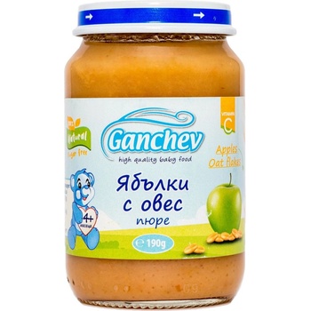 Ганчев пюре ябълки и овес - 190 г