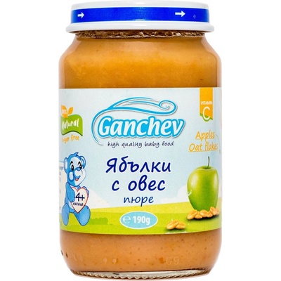 Ганчев пюре ябълки и овес - 190 г
