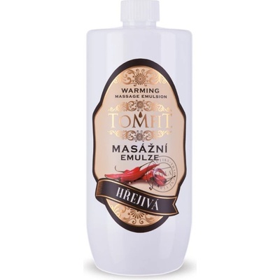 Tomfit masážní emulze hřejivá 1000 ml