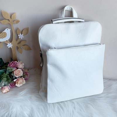 Дамска Бяла Дамска Чанта/Раница Модел-2022