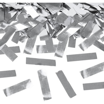 PartyDeco Vystrelovacie konfety 40 strieborné