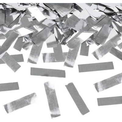 PartyDeco Vystrelovacie konfety 40 strieborné