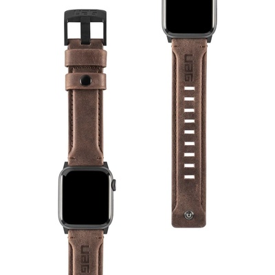 Urban Armor Каишка Urban Armor Leather Strap, за смарт часовник Apple Watch 38/40mm, кафява (19149B114080)