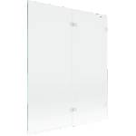 Mexen Lunar Душ параван 2-крилен десен 140 x 150 см, прозрачен, бял - 897-140-100-20-00-P (897-140-100-20-00-P)