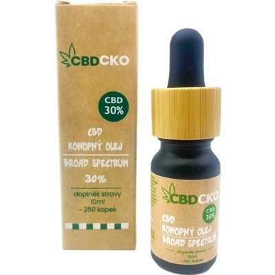 CBDCKO CBD olej 30% broad spectrum 10 ml