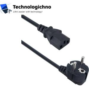 DeTech Захранващ кабел Power Cord PC High Quality 5m (CE021-5m)
